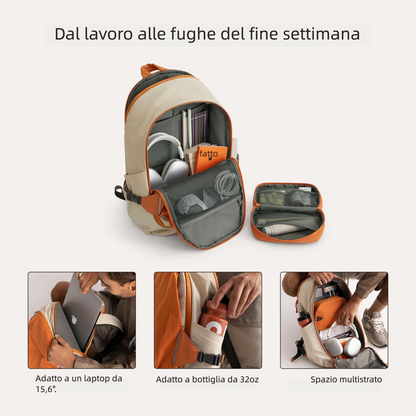 Zaino da viaggio Soar 25L con apertura a 180° – Set completo