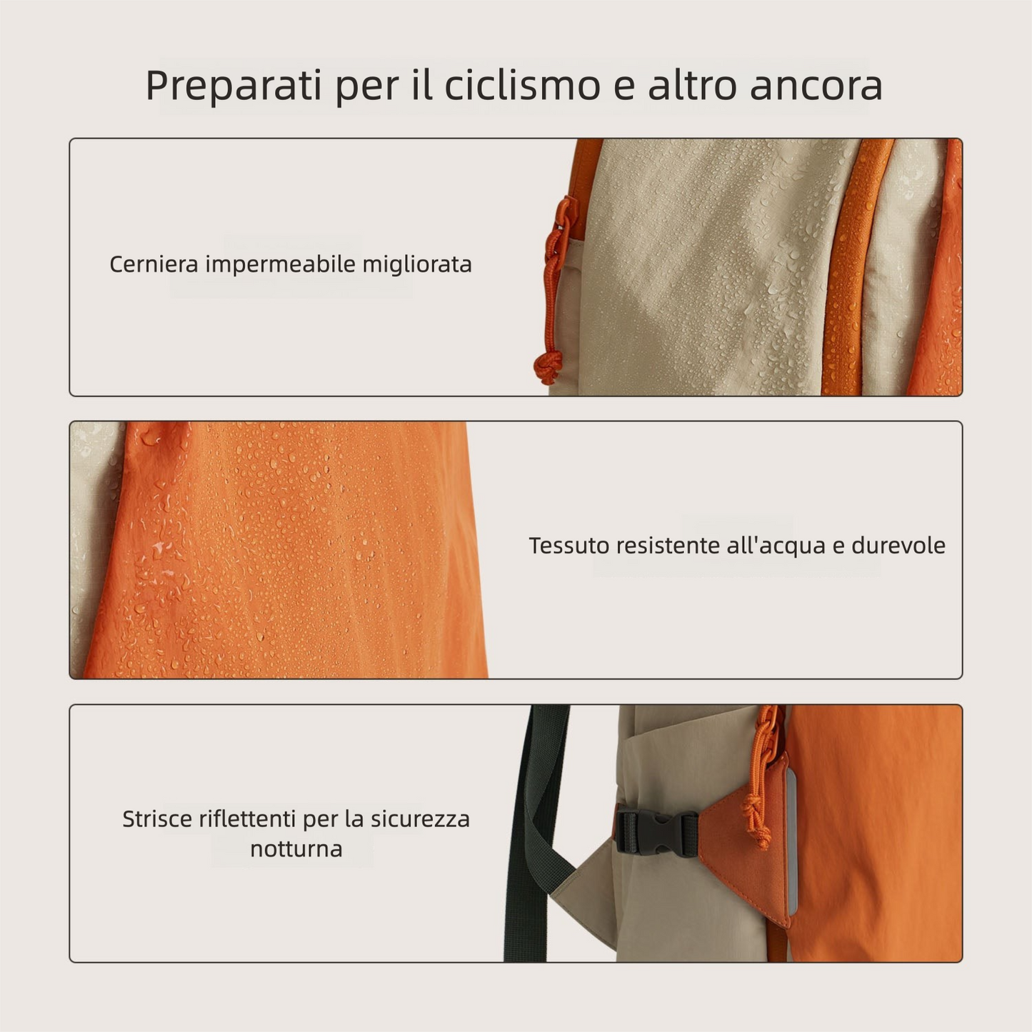 Zaino da viaggio Soar 25L con apertura a 180° – Set completo