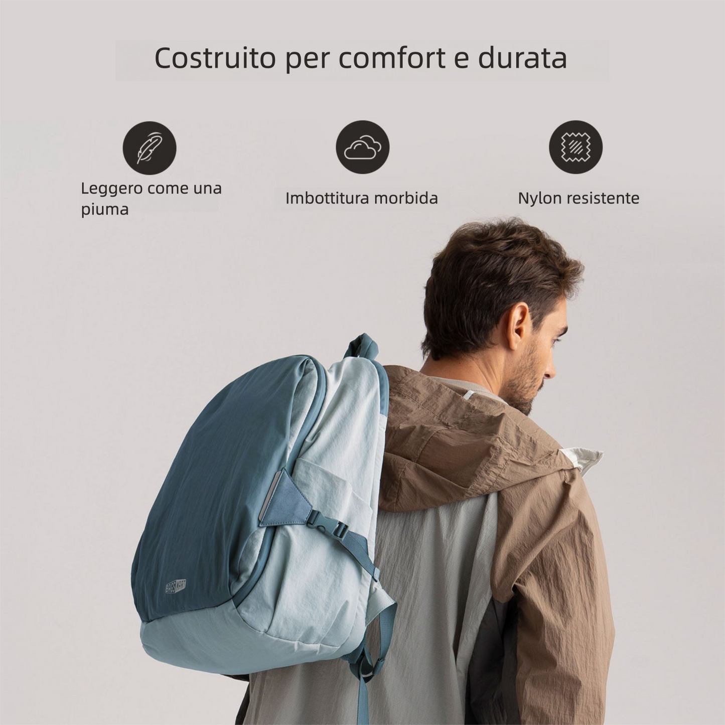 Zaino da viaggio Soar 25L con apertura a 180° – Set completo