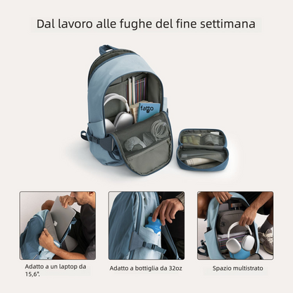 Zaino da viaggio Soar 25L con apertura a 180° – Set completo