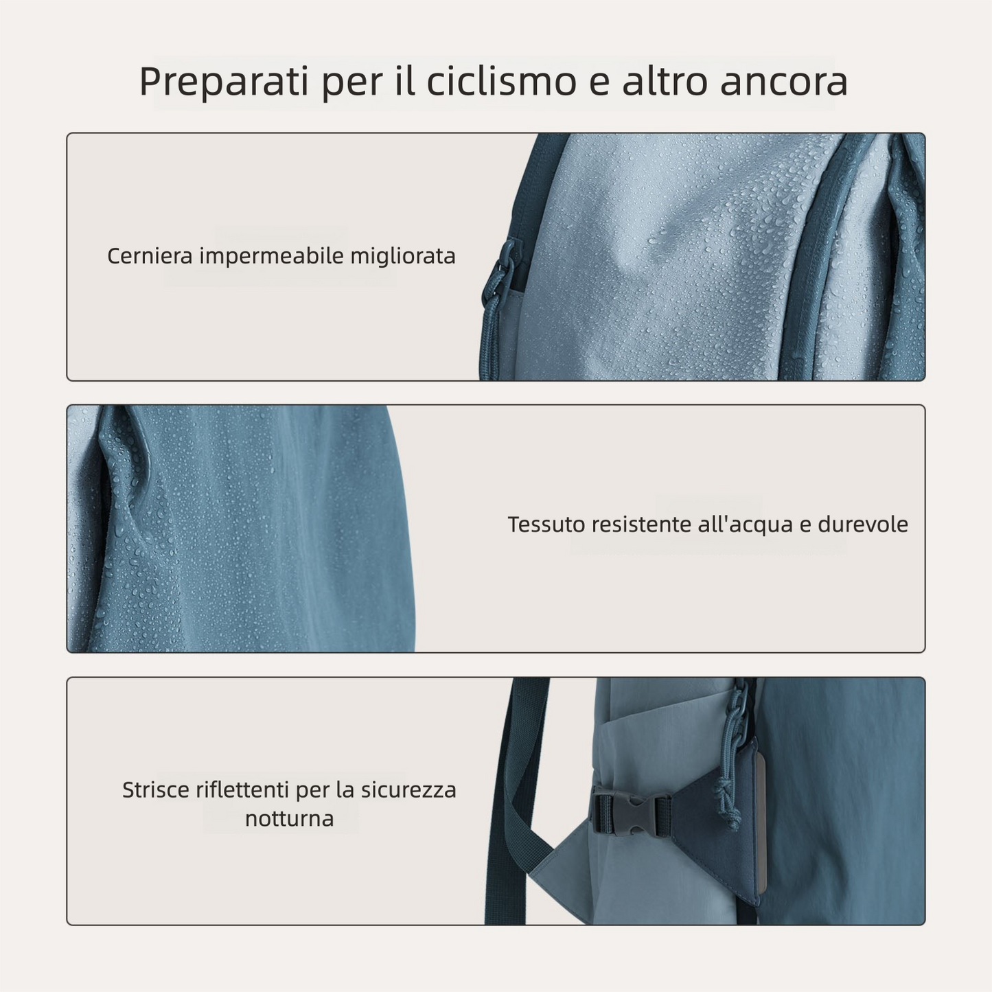 Zaino da viaggio Soar 25L con apertura a 180° – Set completo