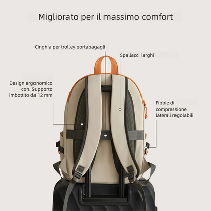 Zaino da viaggio Soar 25L con apertura a 180° – Set completo