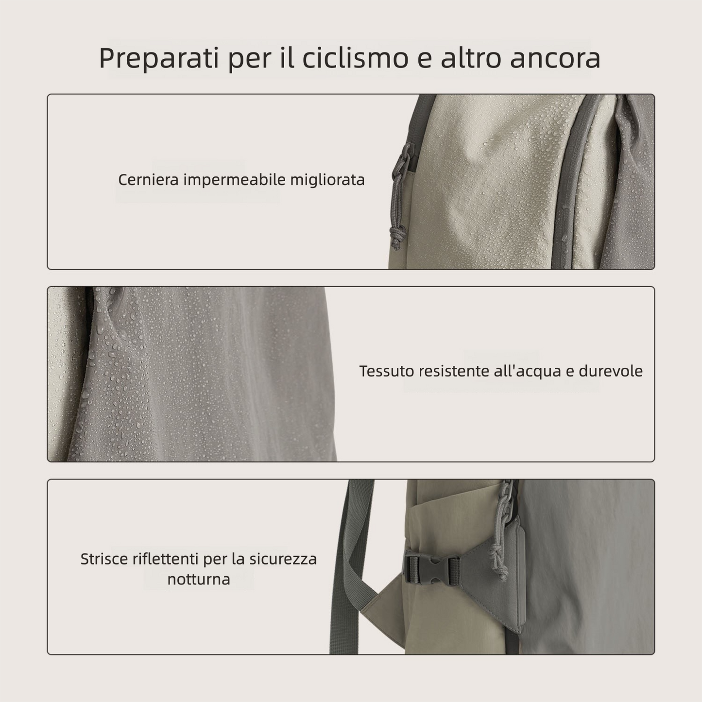 Zaino da viaggio Soar 25L con apertura a 180° – Set completo
