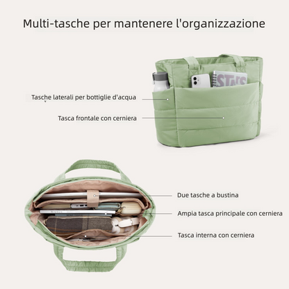 Borsa Tote da Lavoro Imbottita 20L per Laptop 15,6"