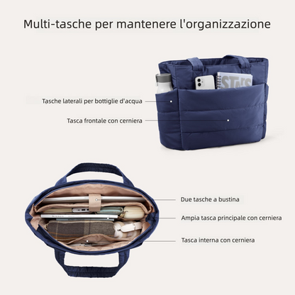 Borsa Tote da Lavoro Imbottita 20L per Laptop 15,6"