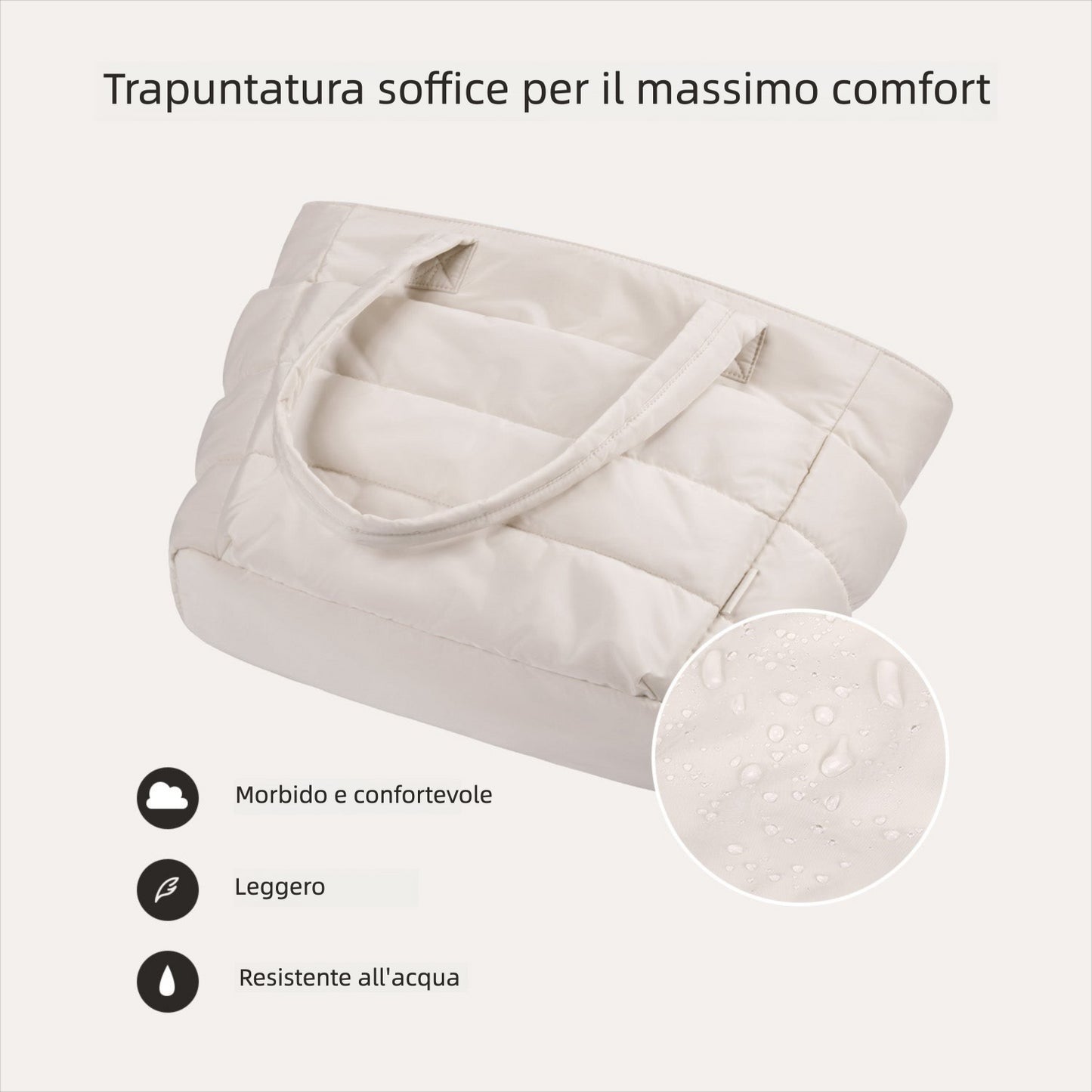 Borsa Tote da Lavoro Imbottita 20L per Laptop 15,6"