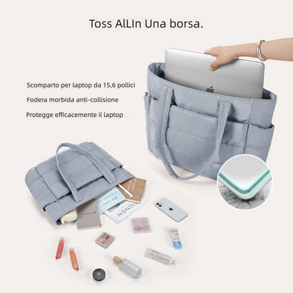 Borsa Tote da Lavoro Imbottita 20L per Laptop 15,6"