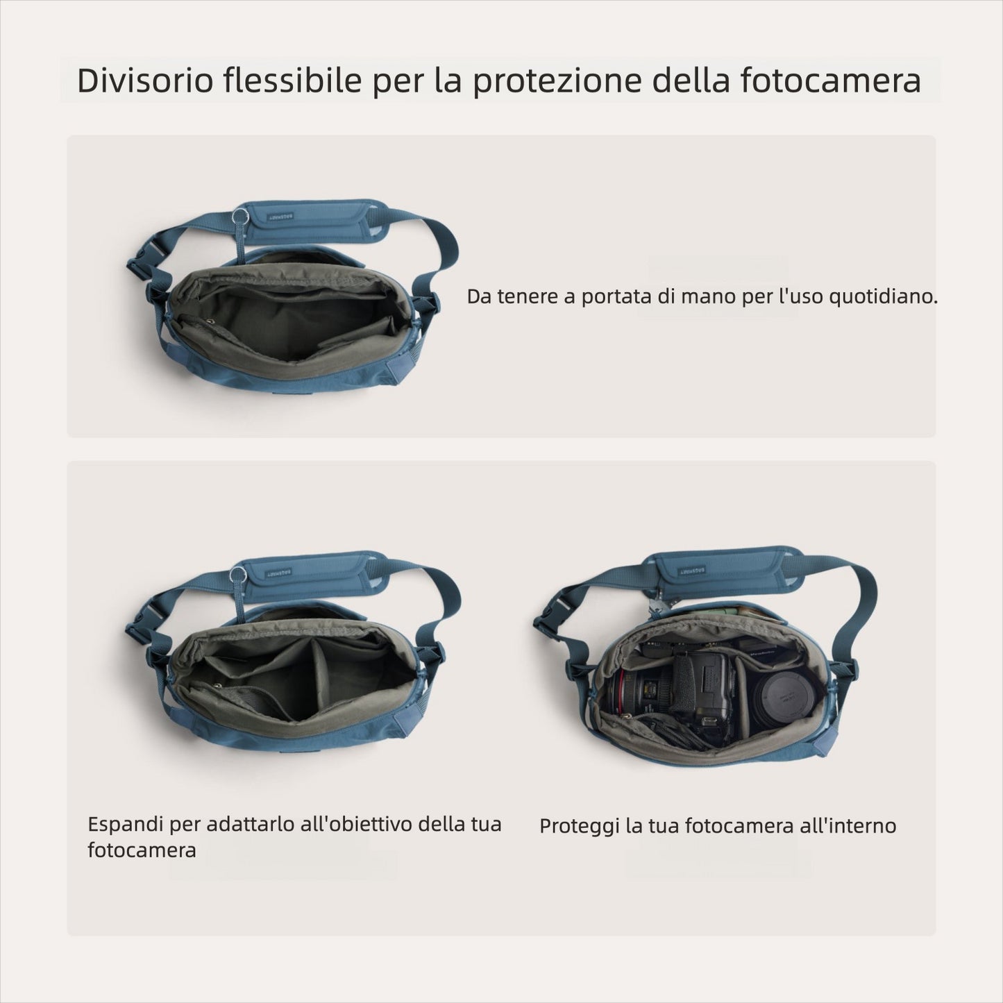 Soar 6L – Camera Sling con supporto per treppiede