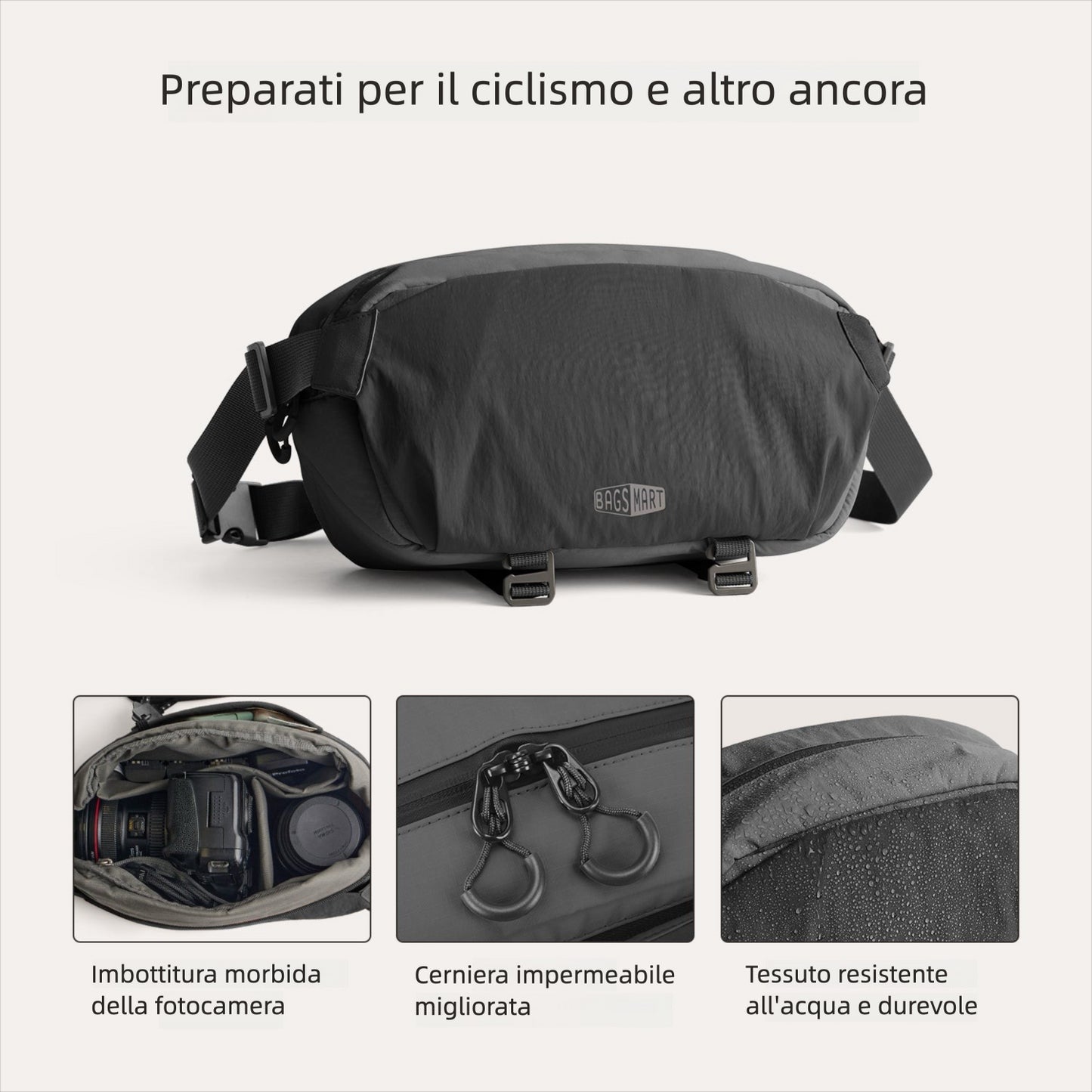 Soar 6L – Camera Sling con supporto per treppiede