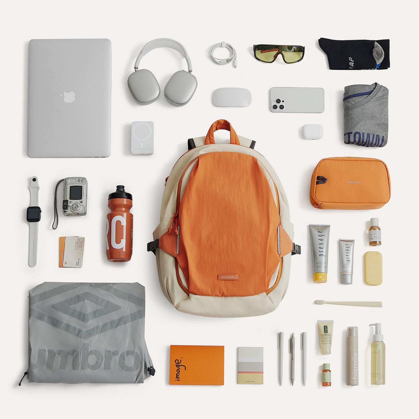Zaino da viaggio Soar 25L con apertura a 180° – Set completo