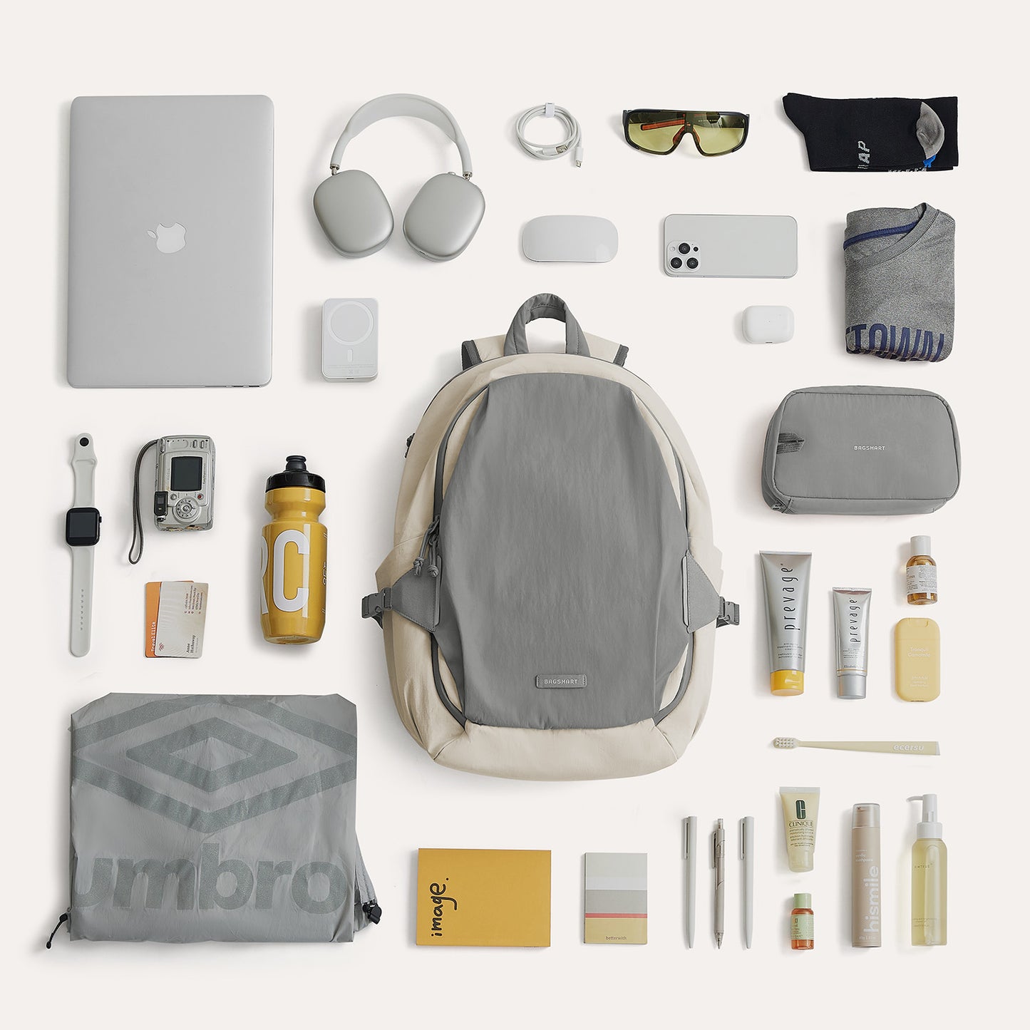 Zaino da viaggio Soar 25L con apertura a 180° – Set completo