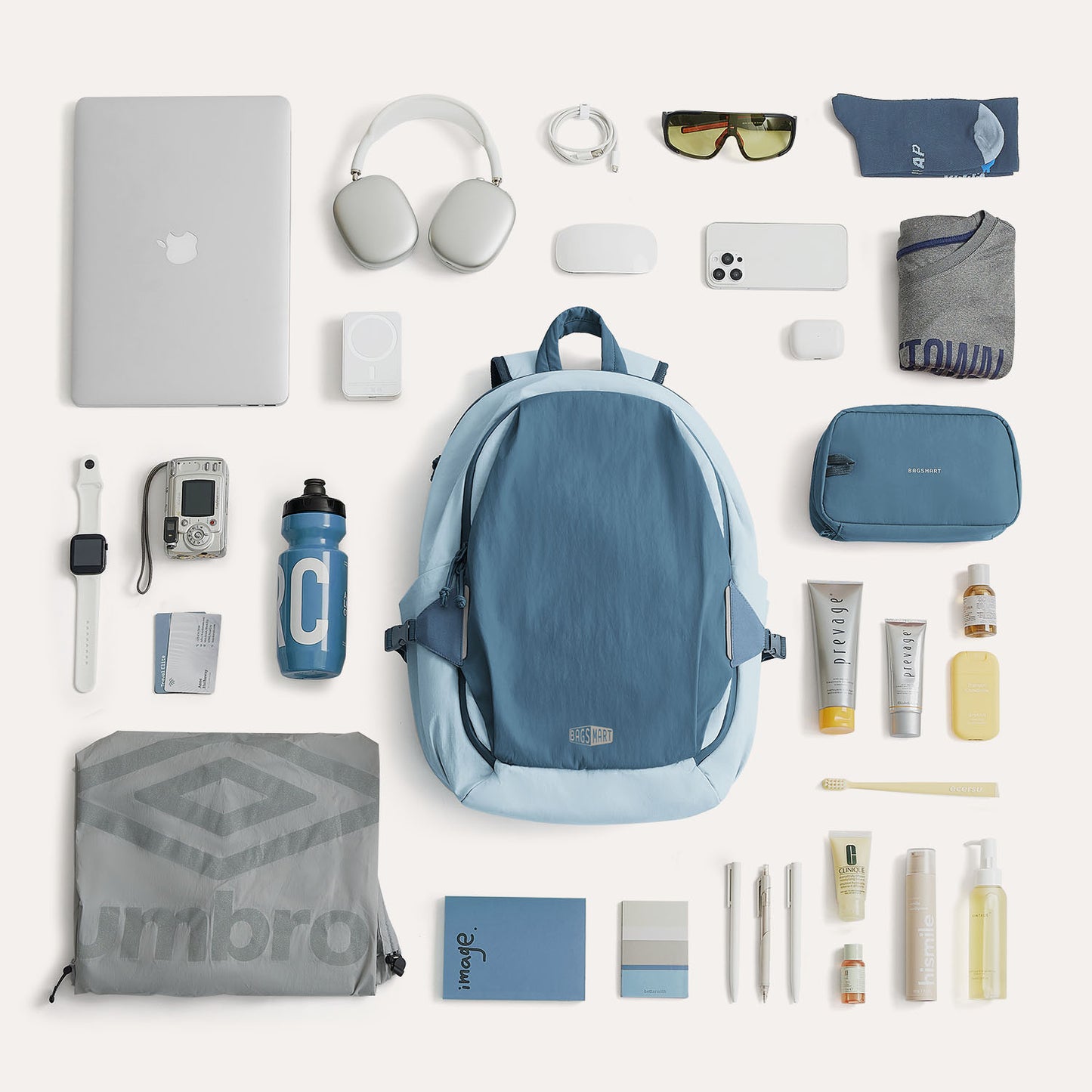 Zaino da viaggio Soar 25L con apertura a 180° – Set completo