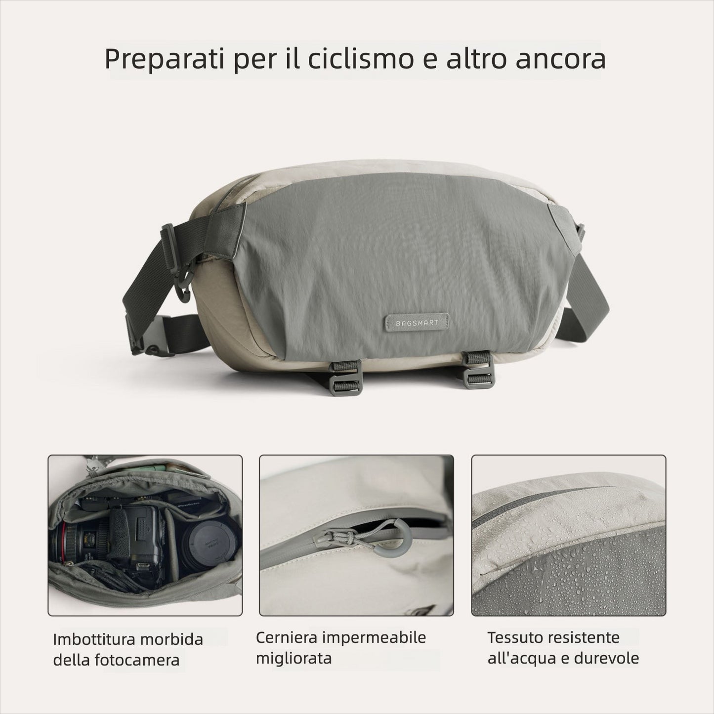 Soar 6L – Camera Sling con supporto per treppiede