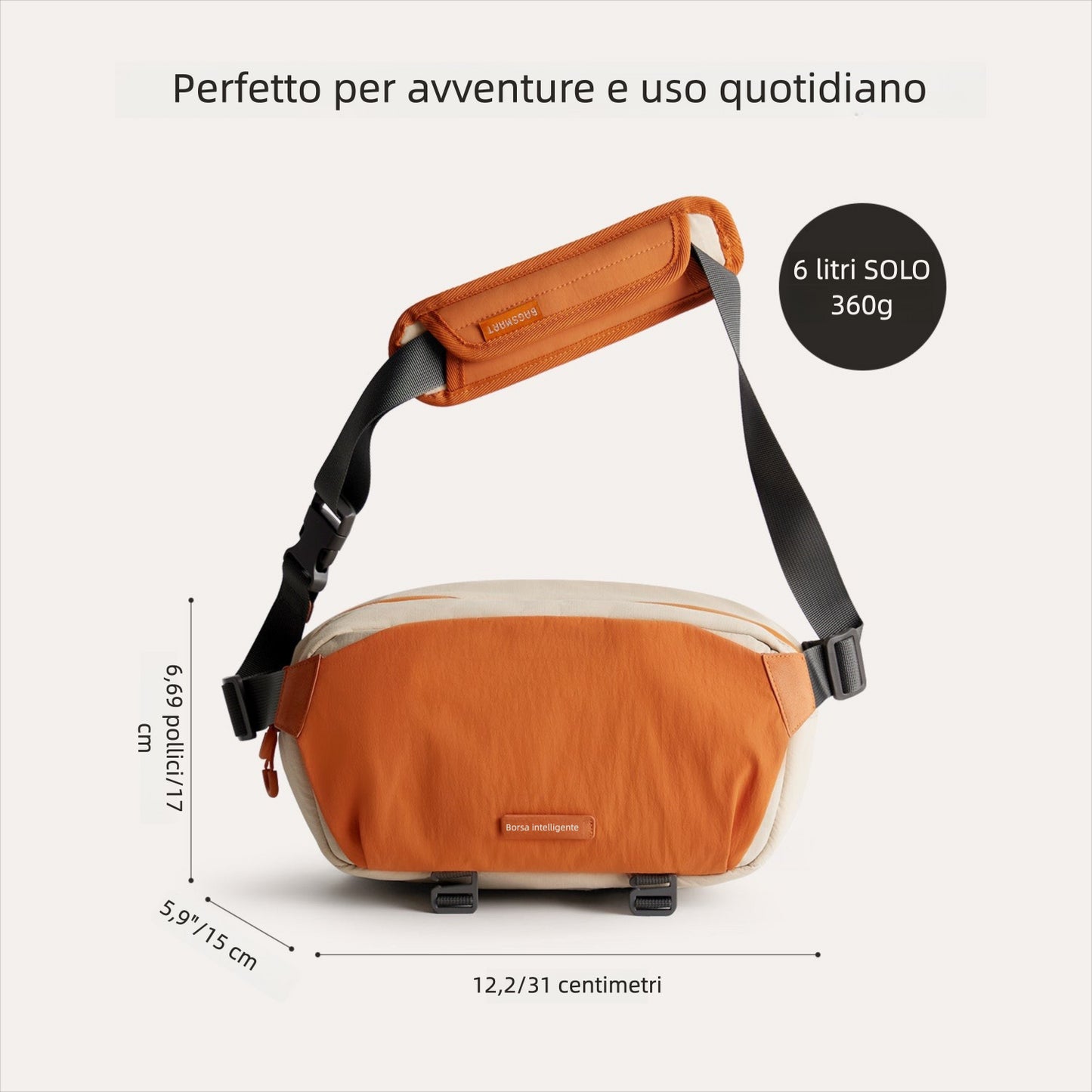 Soar 6L – Camera Sling con supporto per treppiede
