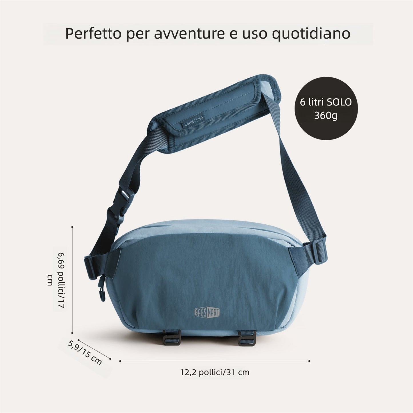 Soar 6L – Camera Sling con supporto per treppiede