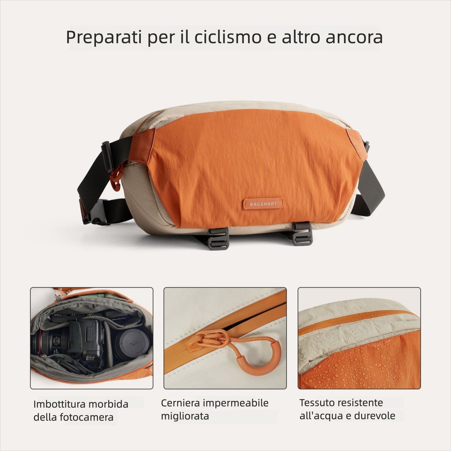 Soar 6L – Camera Sling con supporto per treppiede