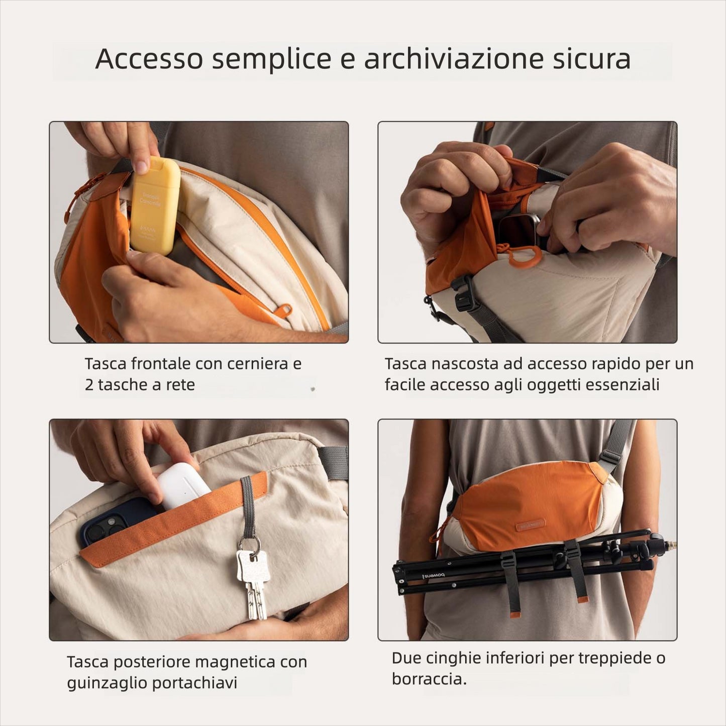Soar 6L – Camera Sling con supporto per treppiede